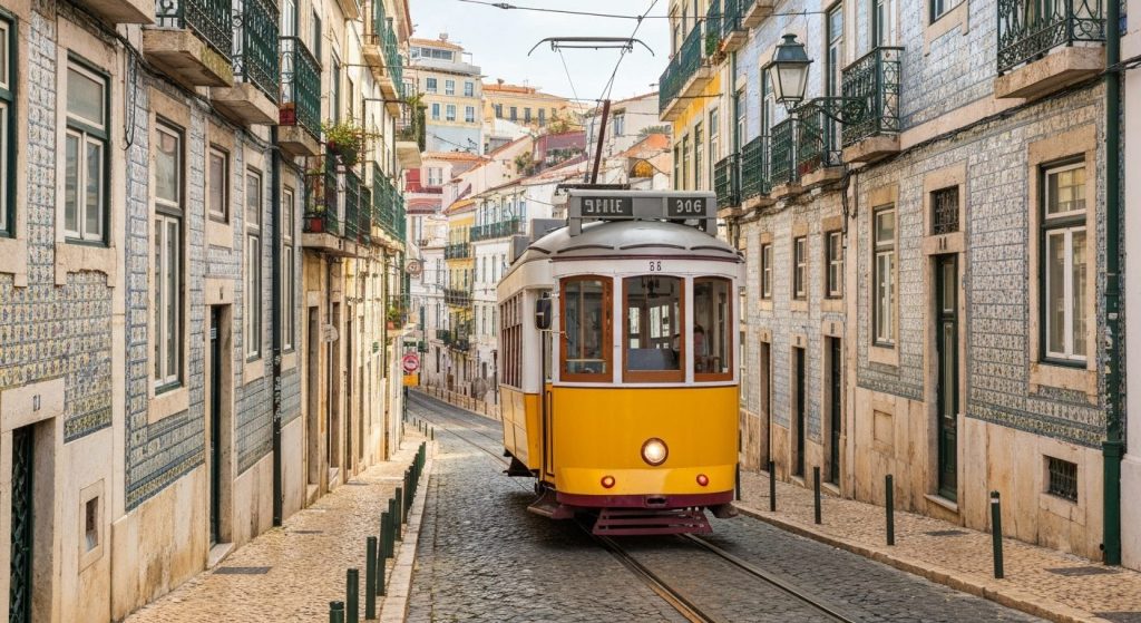 Lisbon Family Yellow Tram