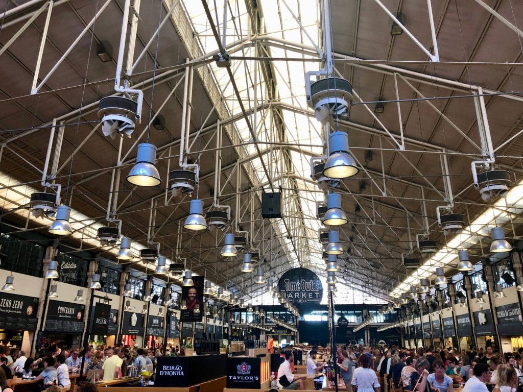 Time Out Market food hall in Lisbon