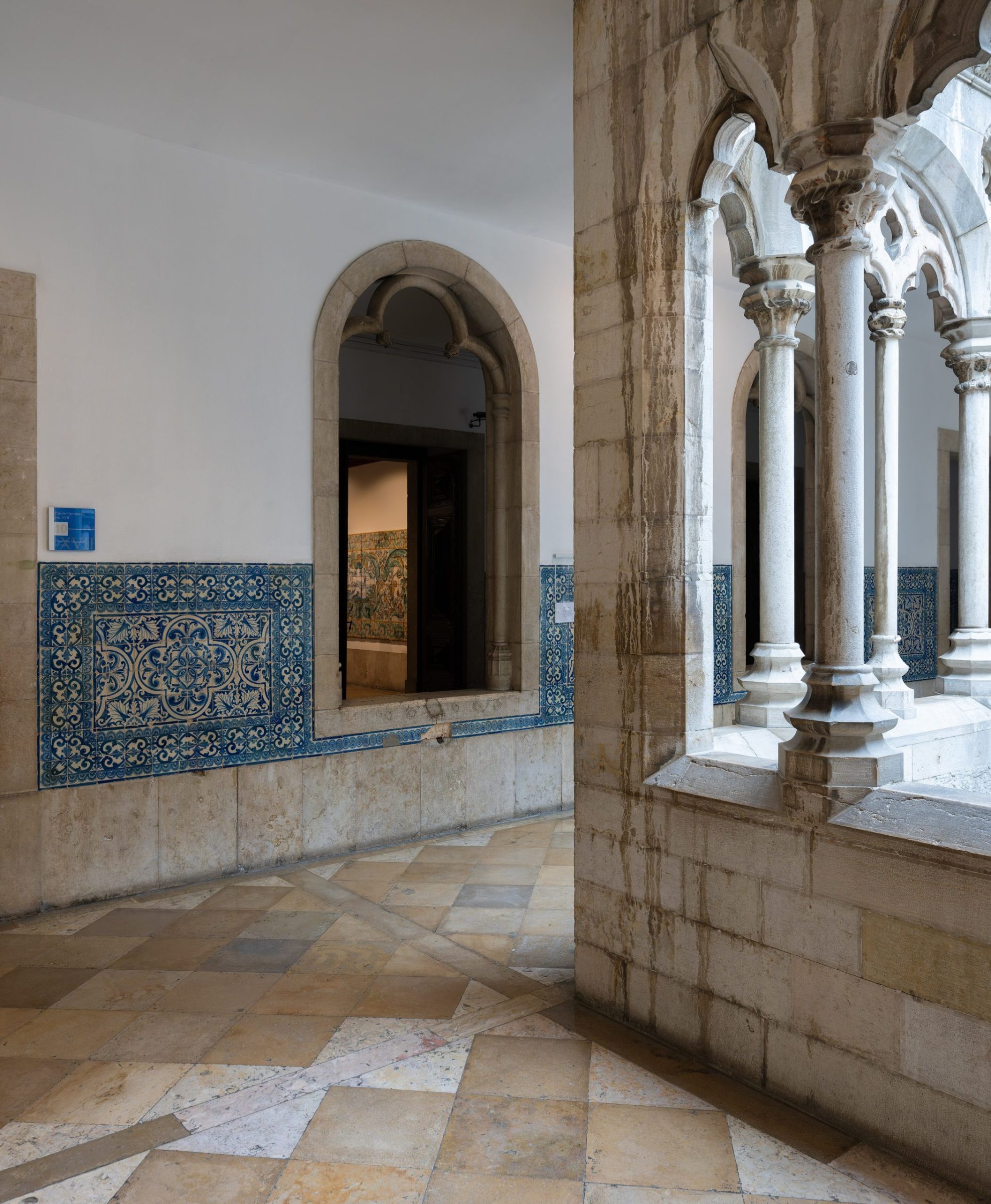 The small cloister of the Museu Nacional do Azulejo, Lisbon's national tile museum